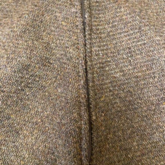 Sisley Skirt Women 6 US / EU38 Solid Green Wool Silk Blend Midi A Line - Picture 8 of 10